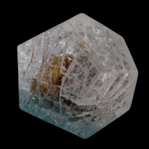 Crystal with Ice Crack and 12-sided Seashell & Pearl from Japan